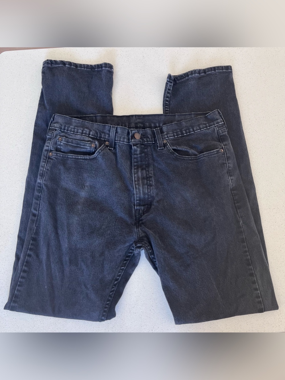Levi's Men's Black Relaxed Straight Jeans